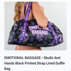 NWT- Emotional Baggage Duffle bag